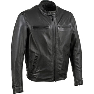 SAMROZ SPORTS Men's Black Road <b>Racer</b> Premium Leather Motorcycle <b>Jacket</b> - Product Image 2