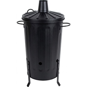 Highest Quality Metal <b>Fire</b> <b>Bin</b> Garden Incinerator Bronze Finish Vented Rubbish Burning <b>Bin</b> With Lid And Legs For Outdoor Use - Product Image 4