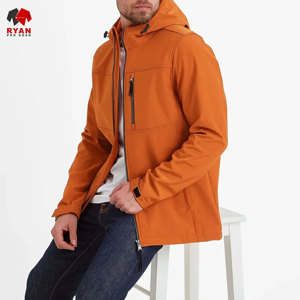 Veste Softshell de qualité supérieure Ryan Pro Gear pour hommes, imperméable, coupe-vent, écologique, avec logo personnalisé - Product Image 3