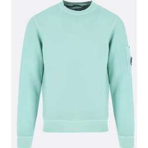 เสื้อสเวตเชิ้ตผู้ชายแบบสวม แห้งเร็ว ขายดี คุณภาพสูง สีน้ำเงิน คอกลม มีกระเป๋าข้างแขนเสื้อ - Product Image 1