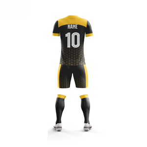 Uniforme de Fútbol Unisex Personalizado con Logotipo Impreso, Transpirable, de Secado Rápido, 100% Poliéster, Manga Corta con Posiciones de Logotipo Personalizables - Product Image 3