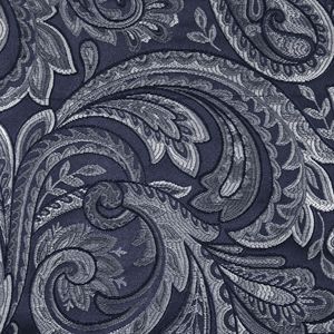 Porta finestra Jacquard Navy tascabili mantovana con perline 50x18 "tende e mantovane Navy - Product Image 4