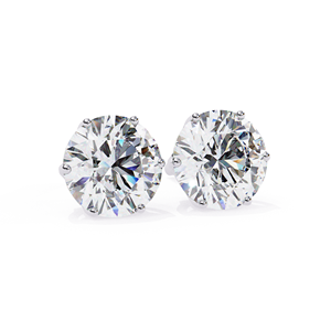 Boucles d'oreilles REYES en argent sterling 925 de haute qualité, cadeau de mariage, bijoux fins, certifiées GRA, coupe ronde, 2,5 carats, moissanite, pour femmes - Product Image 5