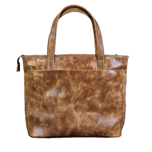 Sac fourre-tout en cuir véritable vert, couleur unie, fermeture ouverte, style minimaliste, usage quotidien, toutes saisons, sac à main pour femmes - Product Image 4