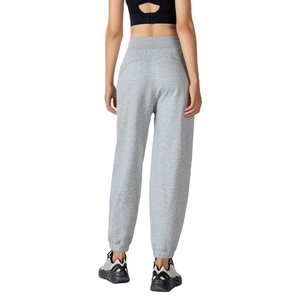 Pantalones de chándal de algodón puro de cintura alta para mujer, pantalones holgados informales para Fitness de talla grande invierno 2026 - Product Image 4