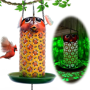 Comedero para Pájaros Colgante de Jardín, Comedero para Pájaros de Metal con Forma de Pez - Product Image 2