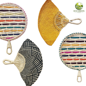 Tendencia de Verano 2026: Abanico de Mano Hecho a Mano con Hierba Marina, Tejido Natural, Ecológico, Ideal para la Playa, Decoración del Hogar, Uso en Resorts, Ligero - Product Image 2