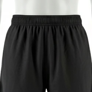 Pantalones Cortos Bermuda Negros para Hombre, Cintura Elástica, Secado Rápido, Deportivos, Tejido 100% Algodón, Logotipo Frontal - Product Image 2