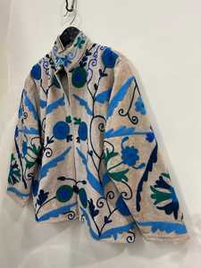 Veste en velours brodée à la main pour les amoureuses de la mode bohème, motif floral, style bohème ethnique, manteau d'hiver pour femmes - Product Image 6