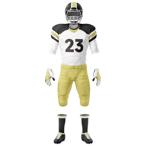 Uniformes Personalizados de Fútbol Americano para Equipos, Tallas Grandes para Adultos, Manga Corta, 100% Poliéster, Impresión Sublimada, Corte Atlético, Proveedor al por Mayor - Product Image 2