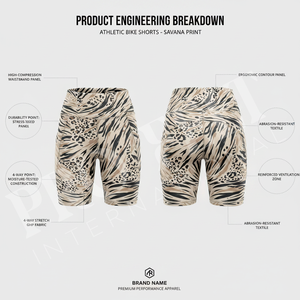 Shorts de cyclisme sans couture personnalisables pour le yoga, la gym et le fitness – Extensibles, respirants, avec contrôle du ventre - Product Image 2