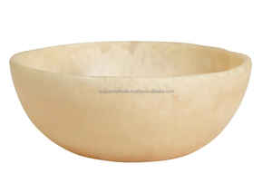 Vente en gros Bol en résine sophistiqué avec design marbré naturel Accessoires de salle à manger polis écologiques pour les fêtes de décoration intérieure - Product Image 4