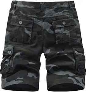 Shorts cargo utilitaires camouflage pour homme, séchage rapide, tactiques, streetwear d'été, multi-poches, décontractés - Product Image 2