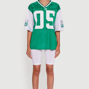Jersey de Fútbol Americano Verde de Malla de Alta Calidad OEM, Unisex, Transpirable, Ropa Deportiva, Uniforme Personalizado para Equipos, Etiqueta Privada OEM, Suministro al por Mayor - Product Image 3