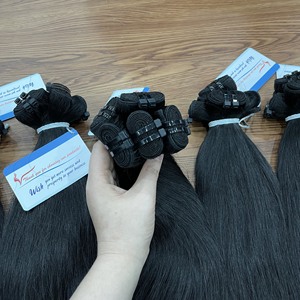 Extensions de cheveux Remy vietnamiens 100% naturels, super double drawn, tissage machine double, de luxe - Product Image 2