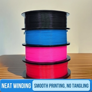 Filament d'imprimante 3D PLA de haute qualité 1,75 mm 1 kg, compatible universellement avec les imprimantes FDM Bambu Lab, couleurs vibrantes, enroulement soigné - Product Image 2