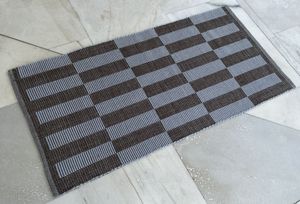 Alfombra tejida a mano con textura de nervaduras, diseño geométrico, precio directo de fábrica, para interiores de lujo. - Product Image 3