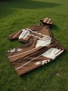 Ensemble de survêtement unisexe coupe-vent d'hiver en nylon imperméable deux pièces – Fabricant de vêtements de sport et streetwear décontracté - Product Image 3