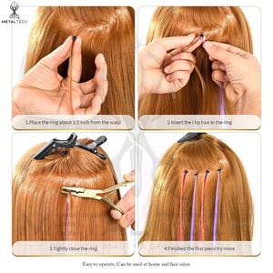 Juego de Herramientas Premium para Extensiones de Cabello con Punta en I, Accesorios para Instalación y Remoción de Extensiones de Cabello para Uso Profesional en Salón - Product Image 4