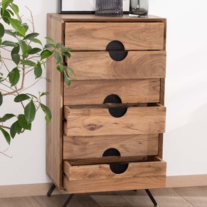 Vandana Ivory Value acacia <b>storage</b> unit with 6 <b>drawers</b> Spot - Product Image 2