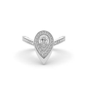 Anillo de compromiso y aniversario solitario ligero de oro macizo de 14K con diamante ovalado brillante de 0.60 quilates cultivado en laboratorio, CERTIFICADO IGI - Product Image 1