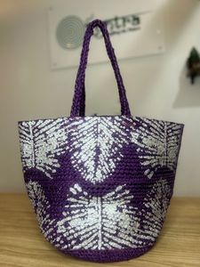 Bolsa de Playa de Yute Dorado con Diseño Personalizado, Asa de Cuerda Larga para el Hombro, Tamaño Mediano, Ecológica, para Compras - Product Image 5
