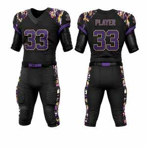 Uniforme de Fútbol Americano Personalizable 2026, Transpirable, con Nombre del Equipo, Ropa Deportiva de Alto Rendimiento, OEM, ODM, al por Mayor - Product Image 1