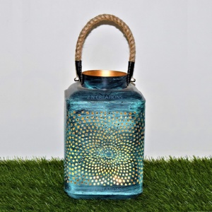 Linterna de vela LED de hierro única personalizada, tarro de cristal creativo, portavelas para Navidad, escritorio decorativo, decoración del hogar - Product Image 5