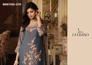 Premium Collection NC Moss with <b>Beads</b> work Cut-Border Readymade Plazzo-Suit-Dupatta Collection Online Shopping India - Product Image 3