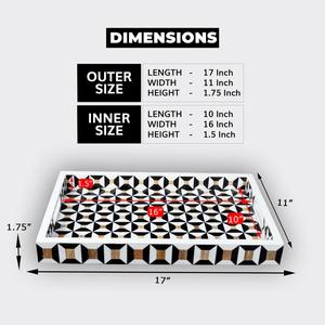 ถาดเสิร์ฟเรซิ่นลายฝังแบบดีไซน์ทันสมัยสำหรับร้านอาหารและโรงแรม ผู้ผลิตและจำหน่ายจากอินเดีย คอลเลคชั่นงานแฮนด์เมด - Product Image 6