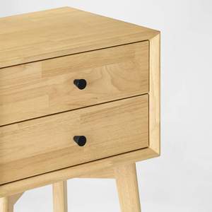 Malika Nightstand Made Of Mahogany Wood High Quality With Natural Wood For Indoor Use. - Product Image 5