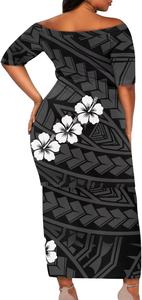 Nouvel ensemble de Puletasi Samoan assorti pour couple, motifs et styles samoans, robe à motifs samoans - Product Image 3