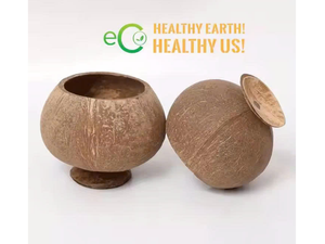 Best Selling Coconut Shell <b>Cup</b> for Drink/ Eco Friendly Healthy Eating Natural Coconut Bowl Set With Spoon/ Coconut Shell - Product Image 1