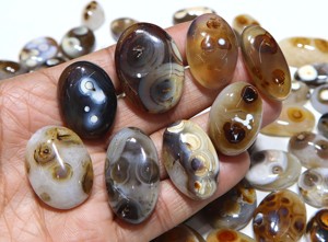 Sulemani aqeeq พลอยอะเกต Cabochon พลอยอะเกตแบบหลวมสำหรับทำเครื่องประดับ - Product Image 3