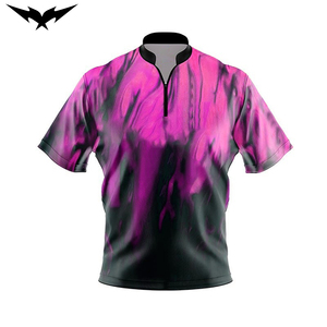 New Design Custom Knitted Print Quick Dry <b>Bowling</b> for Shirt for Men <b>Bowling</b> Jerseys Moisture Wicking Custom Design - Product Image 5