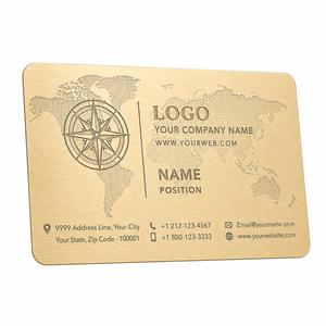 Plaque nominative rectangulaire en laiton gravée avec carte du monde, impression UV, cadeau d'affaires, carte de directeur - Product Image 3