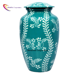 Urne funéraire commémorative pour cendres humaines, pot de conservation des souvenirs, peinte à la main, nouvelle collection, prix de gros - Product Image 1