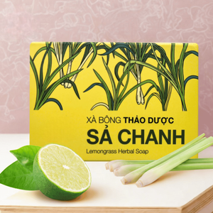 สบู่สมุนไพรตะไคร้และมะนาว เวียดนาม |   กลิ่นหอมจากธรรมชาติสำหรับการทำความสะอาดร่างกายทุกวัน - Product Image 1