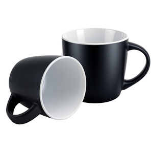 Taza de Café de Cerámica Negra Mate Personalizada <span class=keywords><strong>con</strong></span> su Logotipo, Diseño, <span class=keywords><strong>Foto</strong></span> o Patrón, Impresión Bajo Demanda <span class=keywords><strong>con</strong></span> Tecnología EffiPrint - Product Image 2