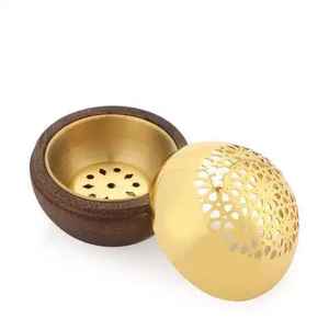 Quemador de incienso de cerámica con diseño de mármol, quemador de incienso árabe Oud, soporte para incienso de carbón, decoración de lujo para el hogar islámico. - Product Image 6