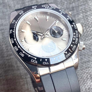 Montre-bracelet classique pour homme, mouvement mécanique automatique, acier inoxydable, verre cristal 5 mm d'épaisseur, 41 mm, best-seller - Product Image 5