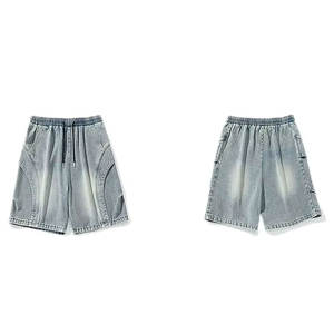 กางเกงขาสั้นผ้าโพลีเอสเตอร์สำหรับผู้ชายกางเกงขาสั้นเอวกลางพิมพ์ลายมีกระเป๋าผ้าแคนวาสสำหรับสวมใส่ชายหาดในฤดูร้อน - Product Image 1