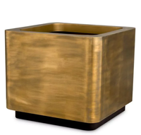 Jardinière design faite à la main en métal et fer à motif carré, jardinière décorative classique et élégante, vente en gros à chaud