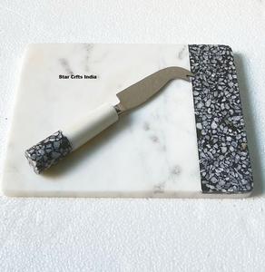 Sous-verres en terrazzo de qualité supérieure, sous-verres en marbre pour boissons, tapis et dessous-de-plat, articles de table pour hôtels et restaurants, sous-verres en résine très vendus - Product Image 5