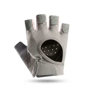 Gants de musculation unisexes en cuir à demi-doigts, respirants, antidérapants, compatibles écran tactile, avec sangle de poignet, pour la gym et le fitness - Product Image 3