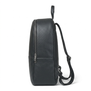 Sac à dos en cuir décontracté unisexe de haute qualité, fermeture éclair noire, sangle réglable, léger, résistant à l'eau, pour le travail et les voyages - Product Image 6