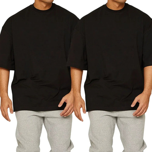 Camiseta de Manga Corta para Hombre, 100% Algodón de Alta Calidad, Corte Cuadrado, Tinte Liso, Antiarrugas, Estilo Urbano, 240 g/m², Casual, Oversize - Product Image 6