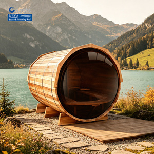 Sauna extérieur professionnel en cèdre rouge monobloc, homologué ETL, contrôlé par WiFi, pour <span class=keywords><strong>spa</strong></span> domestique Holland Home <span class=keywords><strong>Spa</strong></span> Pavilion - Product Image 1