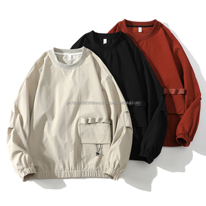 Pull-over à capuche personnalisé du fabricant de vêtements, sweat-shirt sérigraphié, sweat-shirt à capuche de luxe vierge surdimensionné, sweat-shirt à col rond pour hommes - Product Image 1