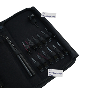 Kit Profesional de Herramientas para Extensiones de Cabello Negro con Pinza de Remoción de Microlink, Herramienta para Enhebrar Cuentas y Herramienta de Separación de Dedos - Product Image 4